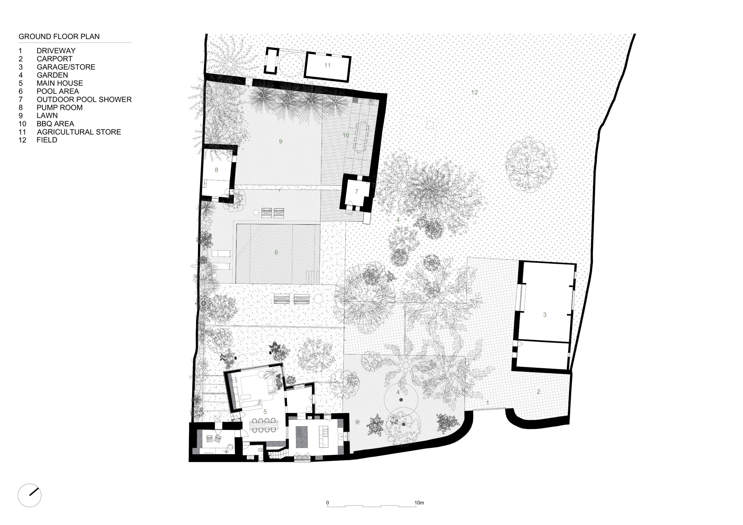 Farmhouse (Studios), drawing 2