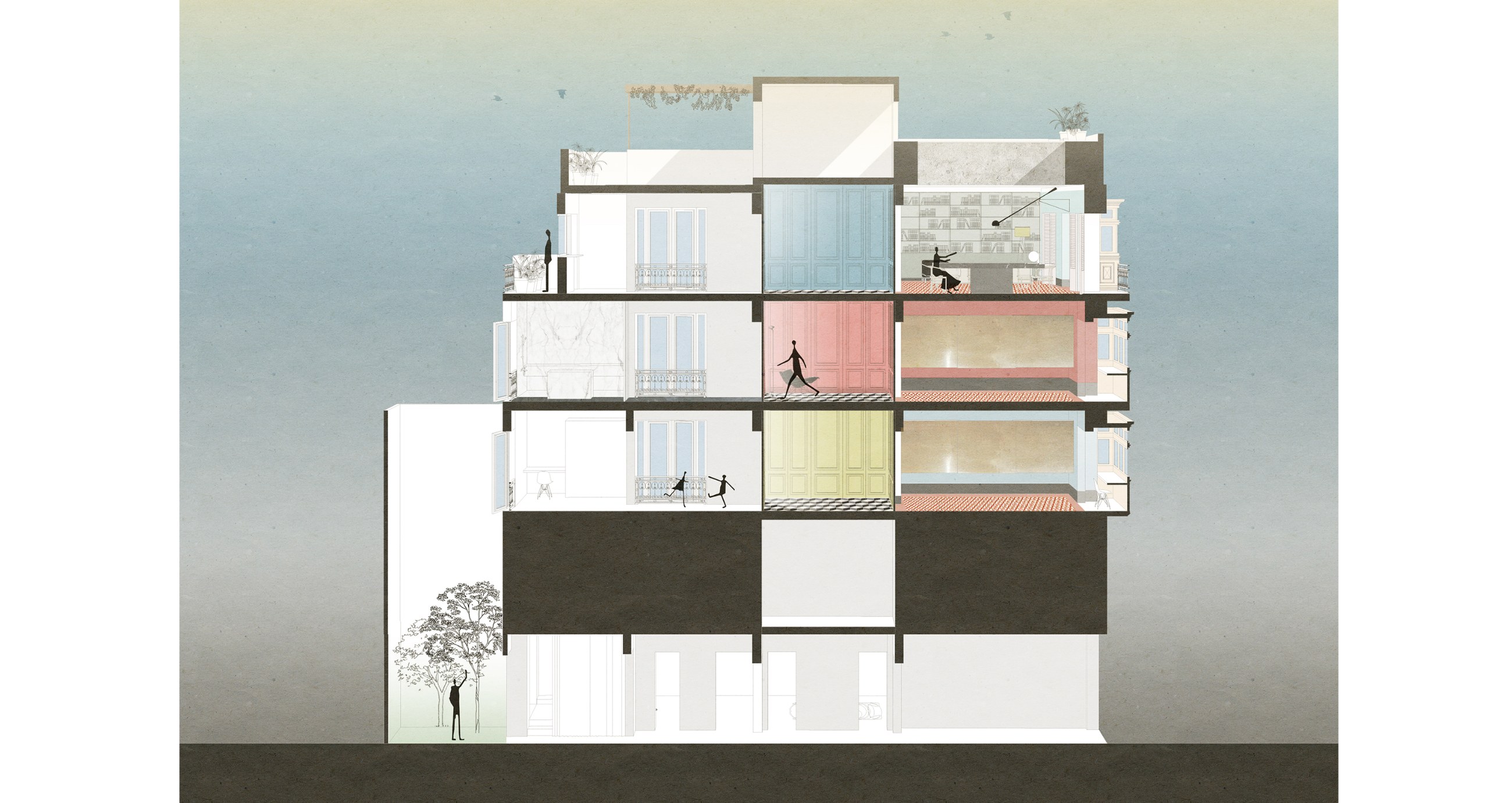 Old Theatre Townhouse, drawing 13