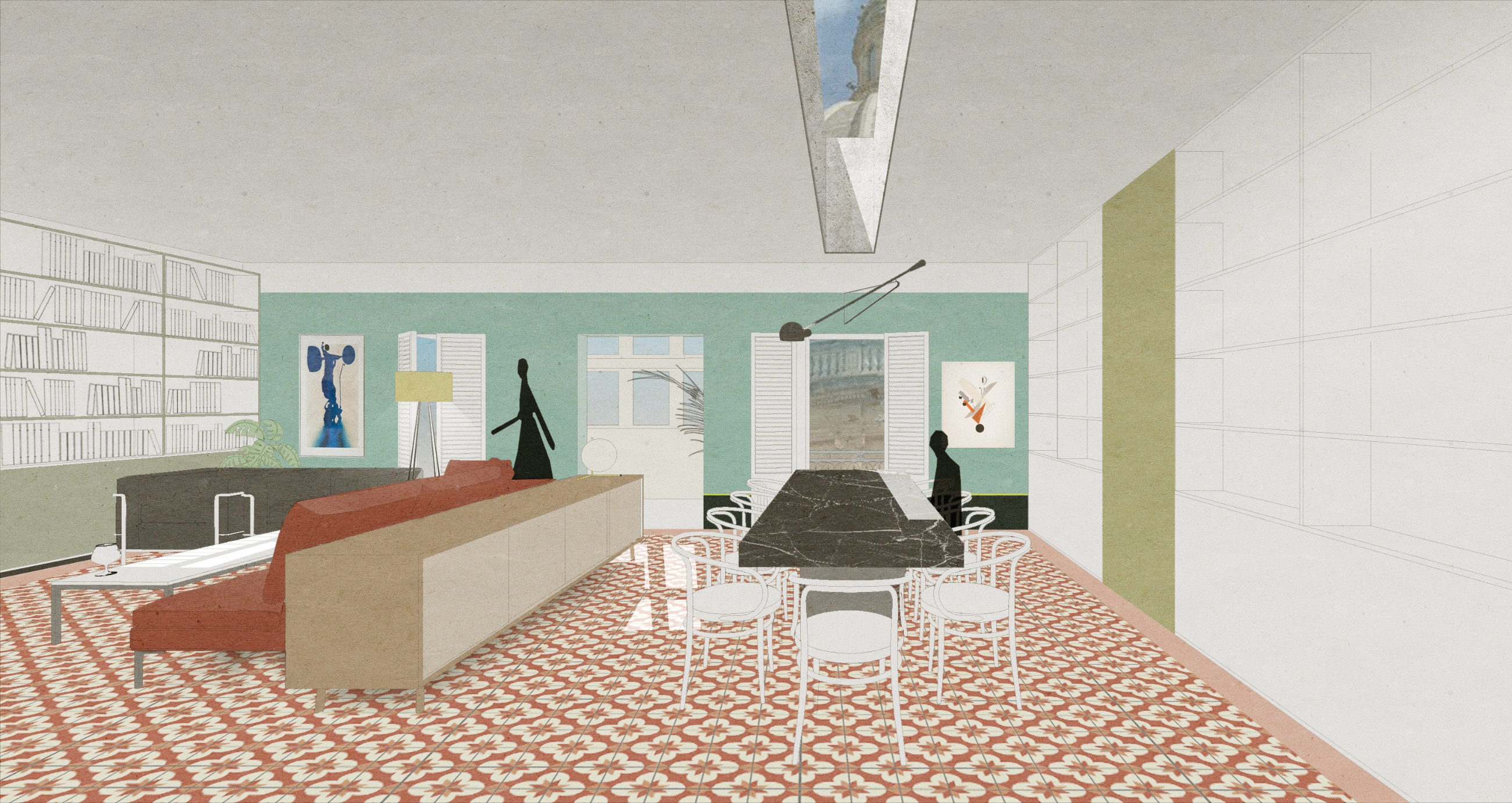 Old Theatre Townhouse, drawing 10
