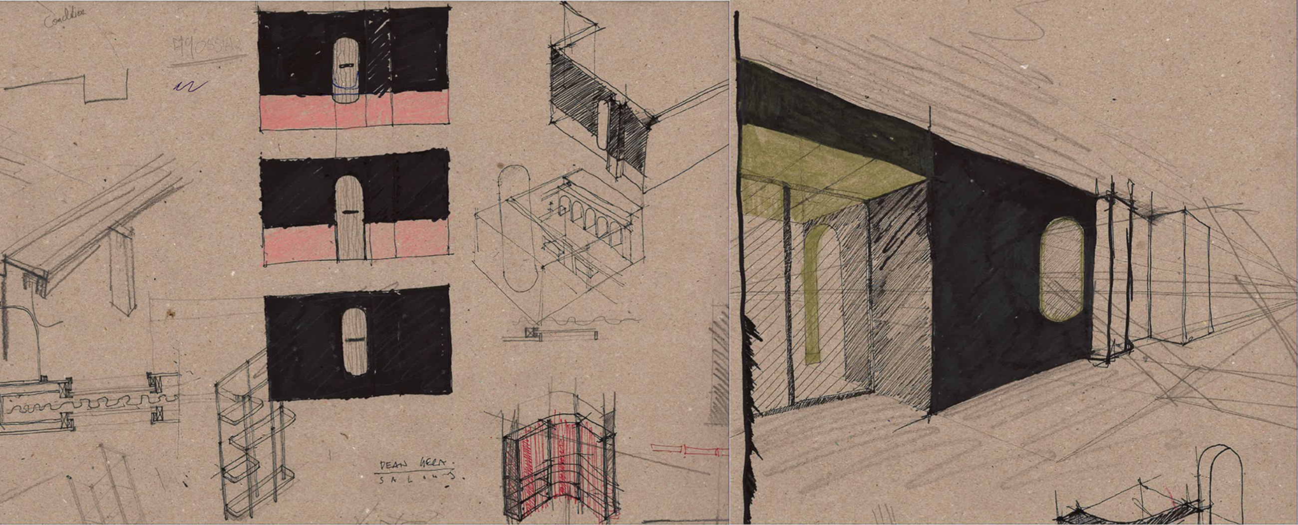 Dean Gera at the Phoenicia, drawing 1